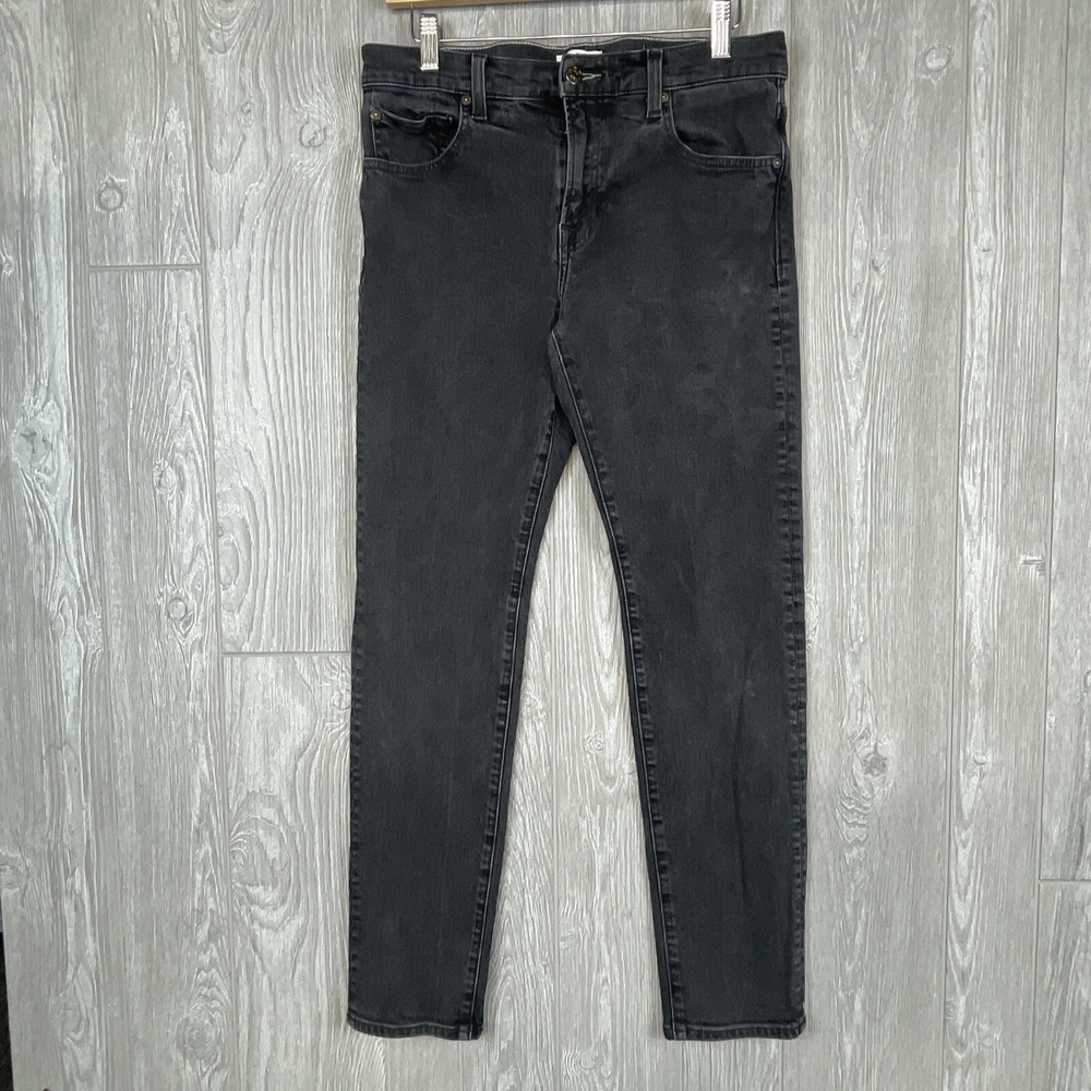 Seven‎ For All Mankind Jeans Womens 30 Adrien Skinny Black Candiant 7FAMK Grunge